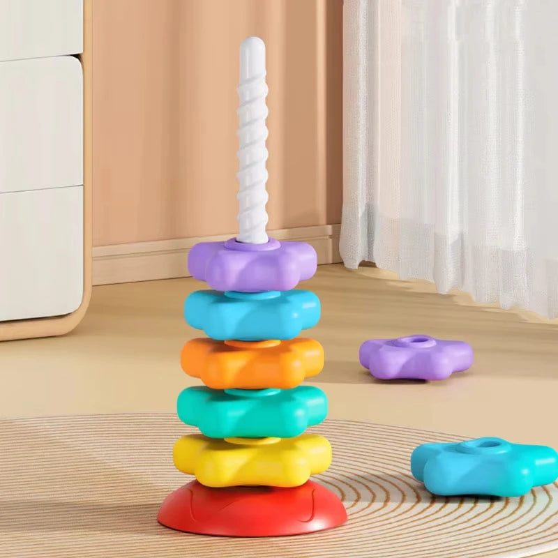 Baby Toy Ball Drop Toys for Toddler 1-3Y Rolling Ball Pile Tower Montessori Educational Stacking Games for Babies Sensory Toys