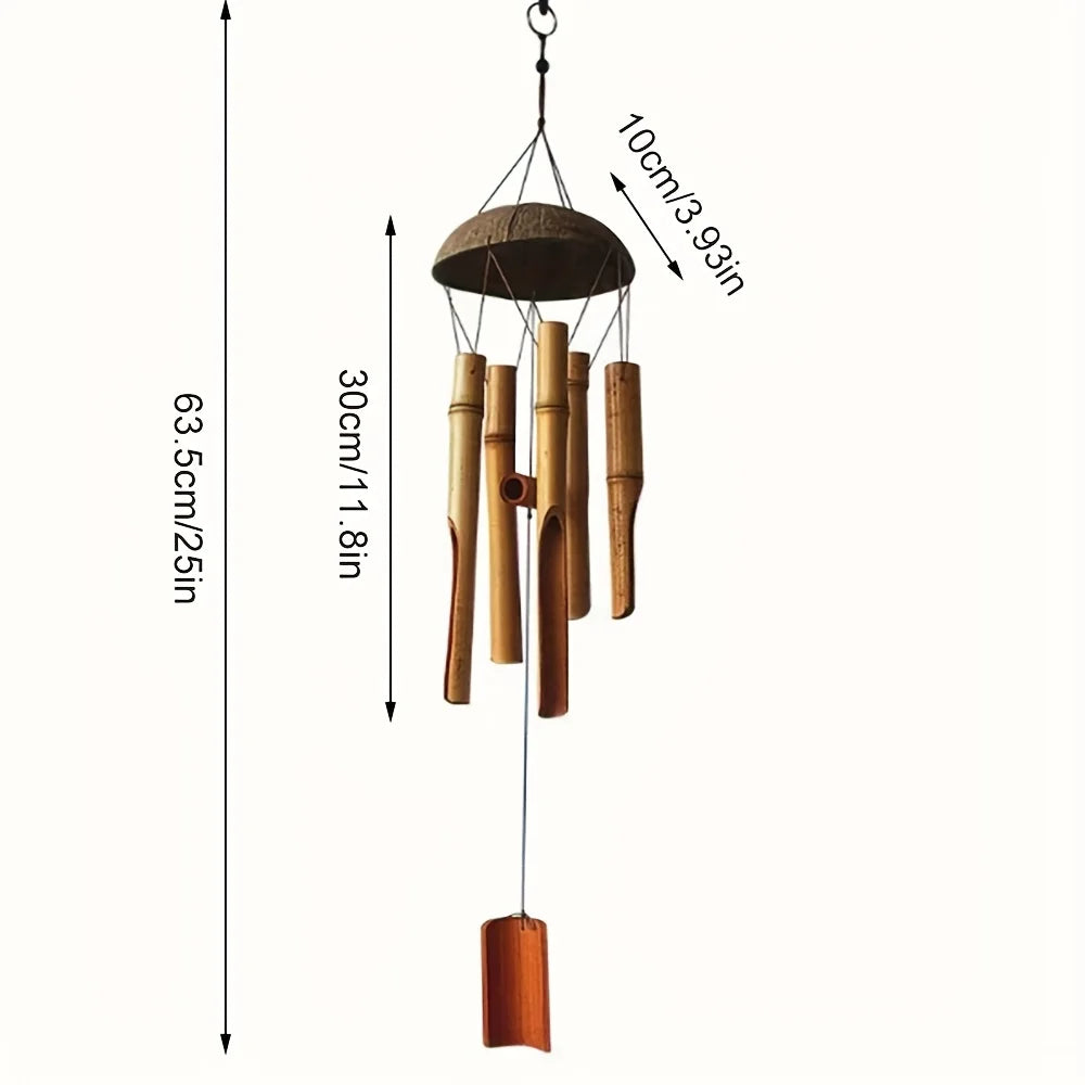 Bamboo Wind Chimes For Garden Home And Outdoor Decor