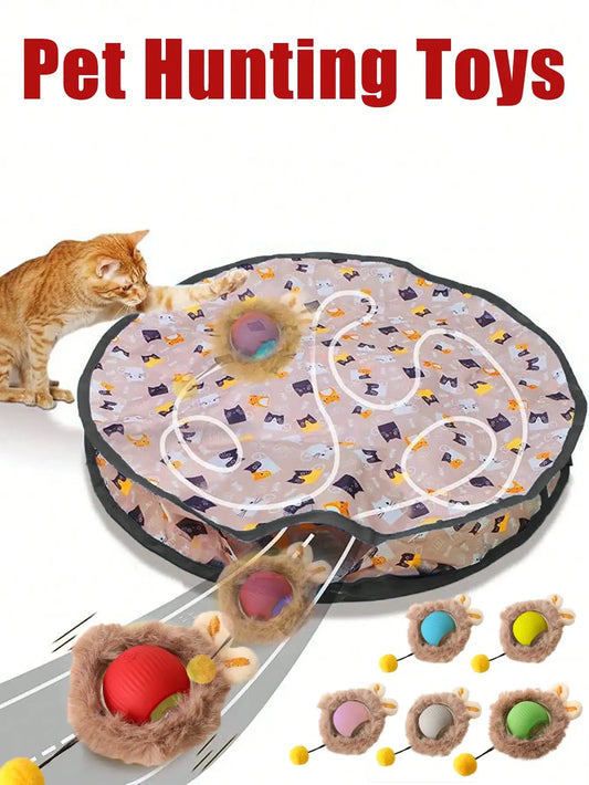 Cat Hunting Toy Electric Ball With Lighting USB Rechargeable