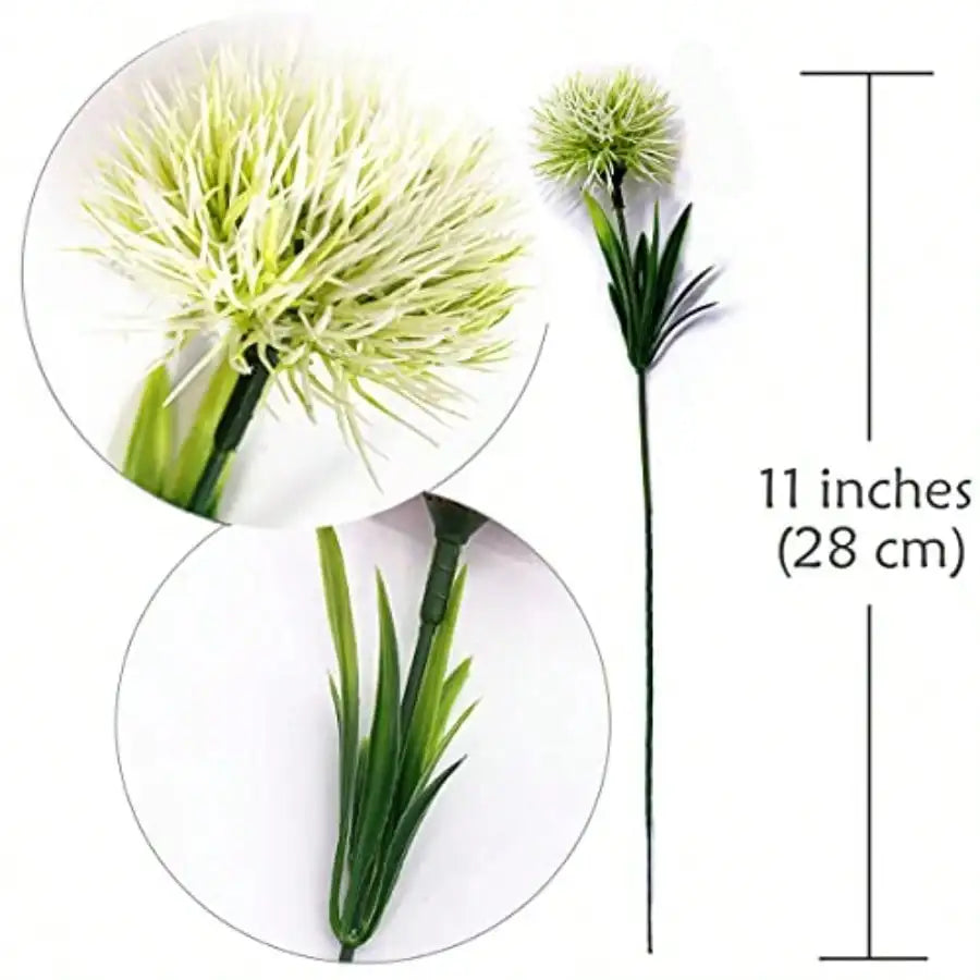 Fake Dandelion Flowers 10 Pcs Artificial Stems For Wedding Decor
