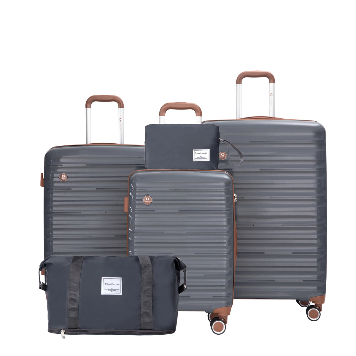 Travelhouse Hardcase Luggage Set With Spinner Wheels And TSA Lock