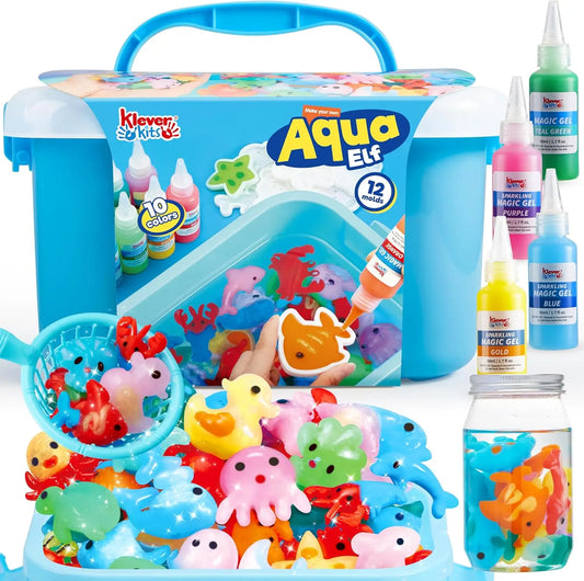 JOYFY Water Gel Kit Magic Fairy Water Gel Toy Kit with 10 Gels Preserving Bottle for Kids Presents Party Favors Birthday Gifts