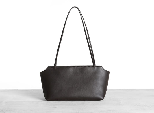Terrasse Style Dyed Lambskin Top Handle Shoulder Bag for Women